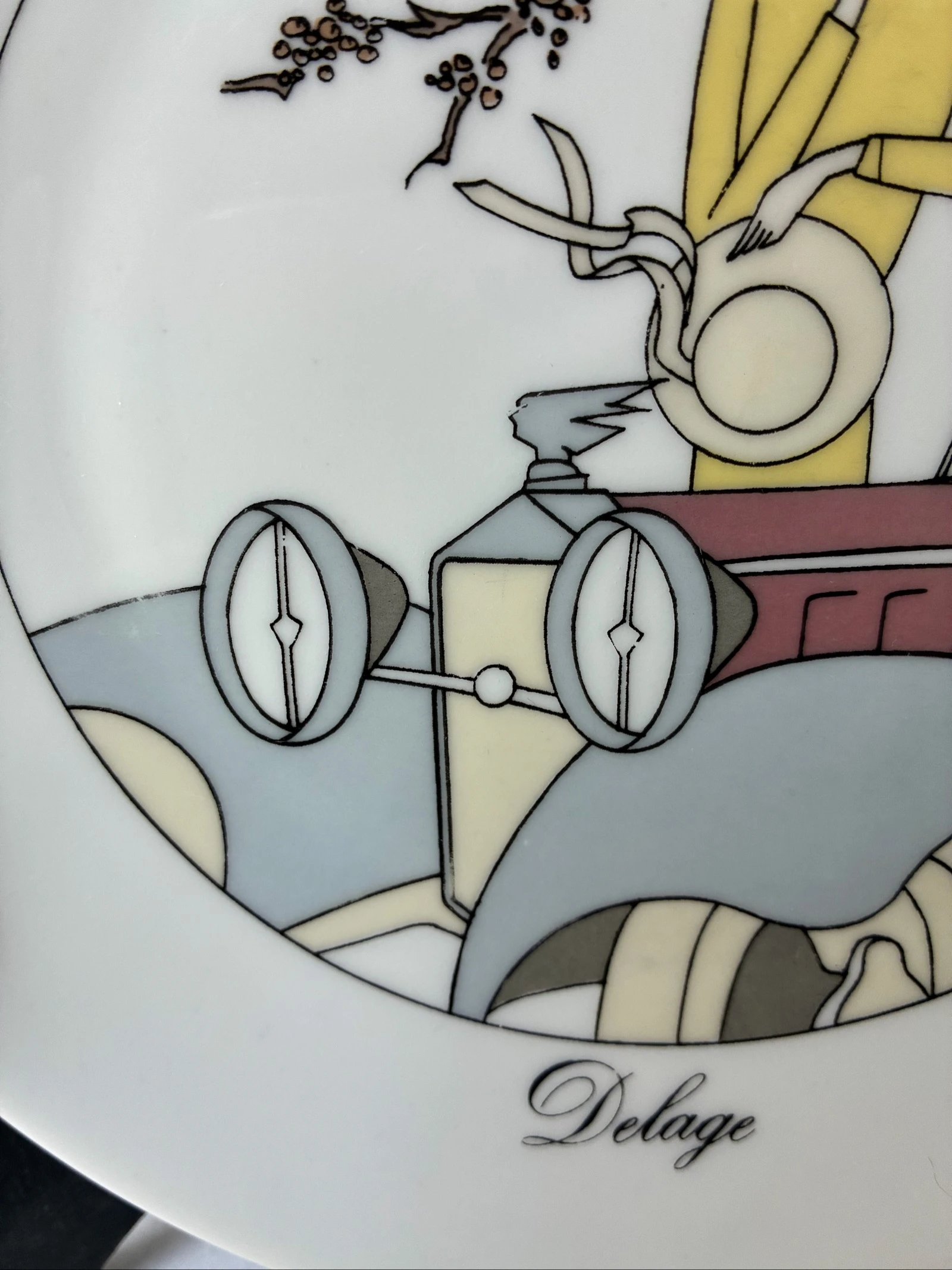 Clásico Plato de Colección de Porcelana Francesa Jacques Lobjoy - Delage – photo 3